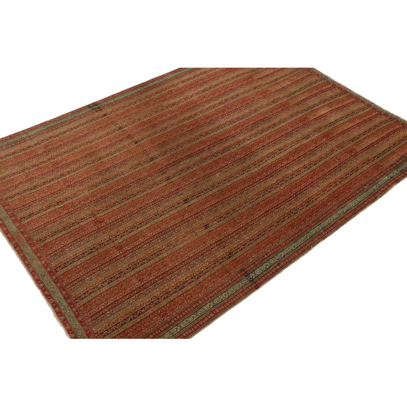 Antique One-of-a-Kind 4'5X6'2 Hand Knotted Area Rug