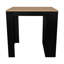 Square Counter-Height Dining Table with Open Shelves, Black and Brown Particle Board, 36.2-Inch, Seats 4