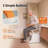 Dual Motor Power Toilet Seat Lift with Button Control for Elderly