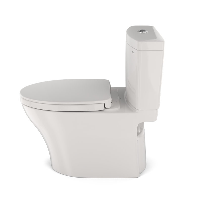 Aquia® Dual-Flush Elongated Two-Piece Toilet with Tornado Flush (Seat Included), Colonial White