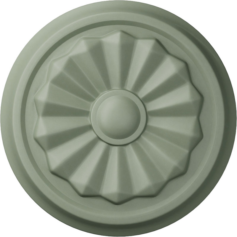 Médaillon de plafond Endurathane Olivia, 7 7/8 po x P 1 1/8 po (convient aux auvents jusqu'à 3 1/2 po), Vert athénien