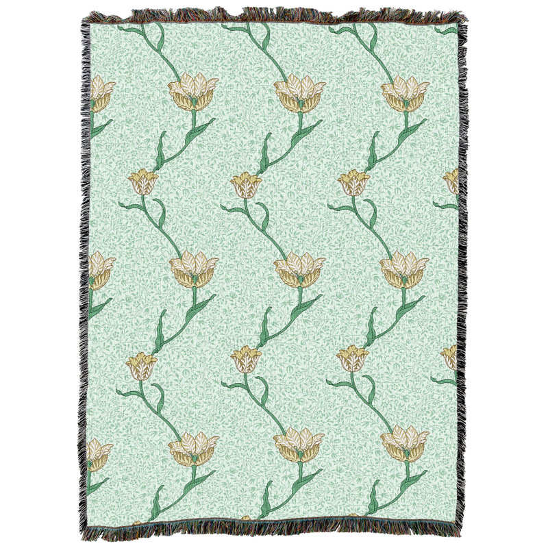 Couverture de jardin William Morris, 80" W x 60" L, Menthe