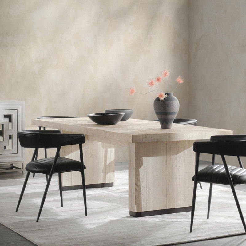 Lynx 94" White Reclaimed Pine Wood Dining Table