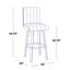 Tabourets de bar à hauteur fixe de 30 po Harrison avec pieds en bois courbé et repose-pieds rond-132790694-132790696