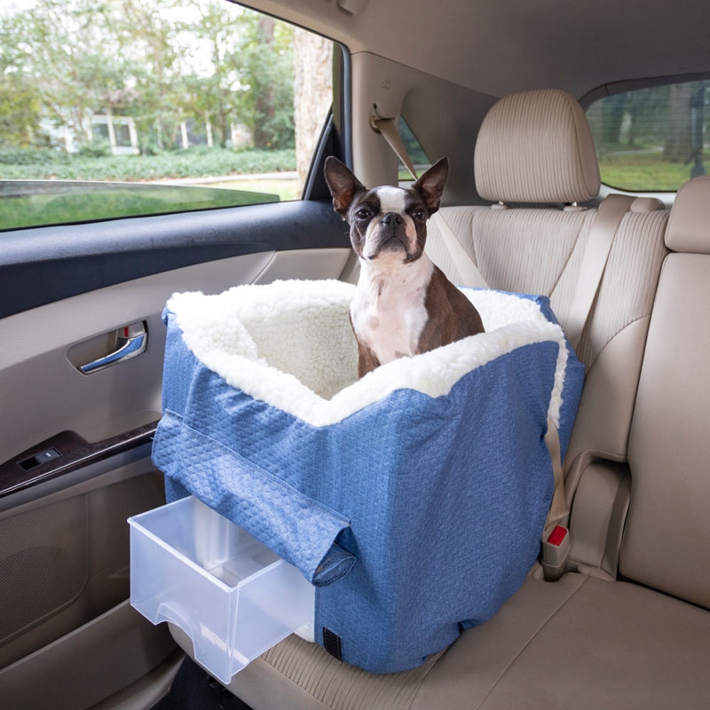 Siège intérieur / extérieur pour chien Snoozer Lookout II, Grand (l 30 po x P 17 po x H 19 po), Bleu, Grand (34 lb)