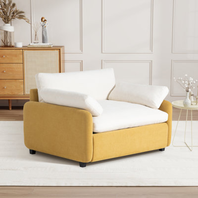Fauteuil d'appoint moderne et surdimensionné en chenille