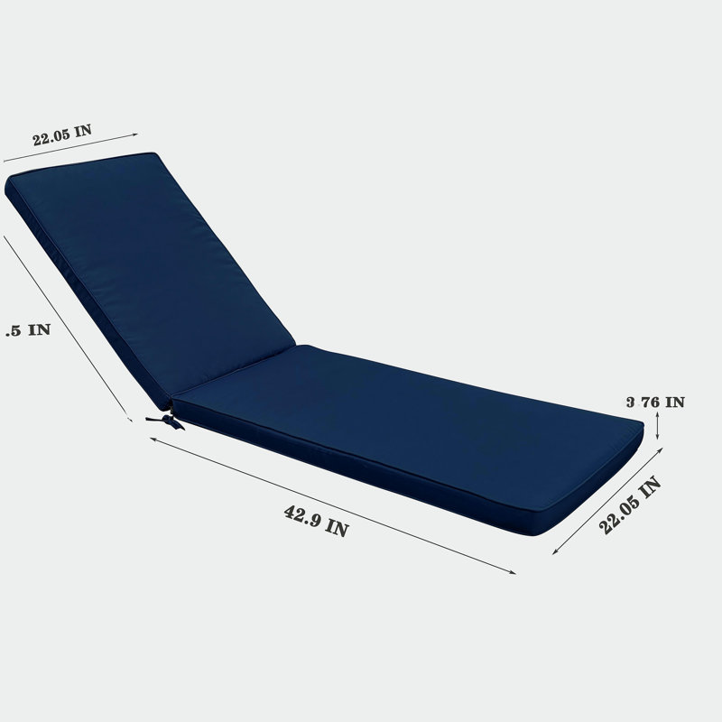 Ensemble de 2 coussins de chaise longue pour l'extérieur