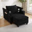 Canapé-lit 37,4 po Canapé-lit Corduroy avec ports USB-781416052