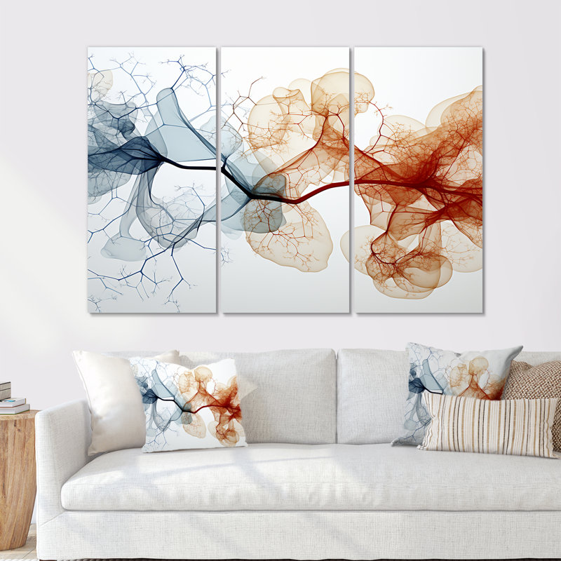 Ensemble de salon Mycelium Structures, Toile tendue, H 32 po x l 48 po x P 1 po
