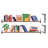 Book Nook Shelf Multicolor Wall Decals