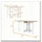 Cole White and Macadamia Folding Dining Table