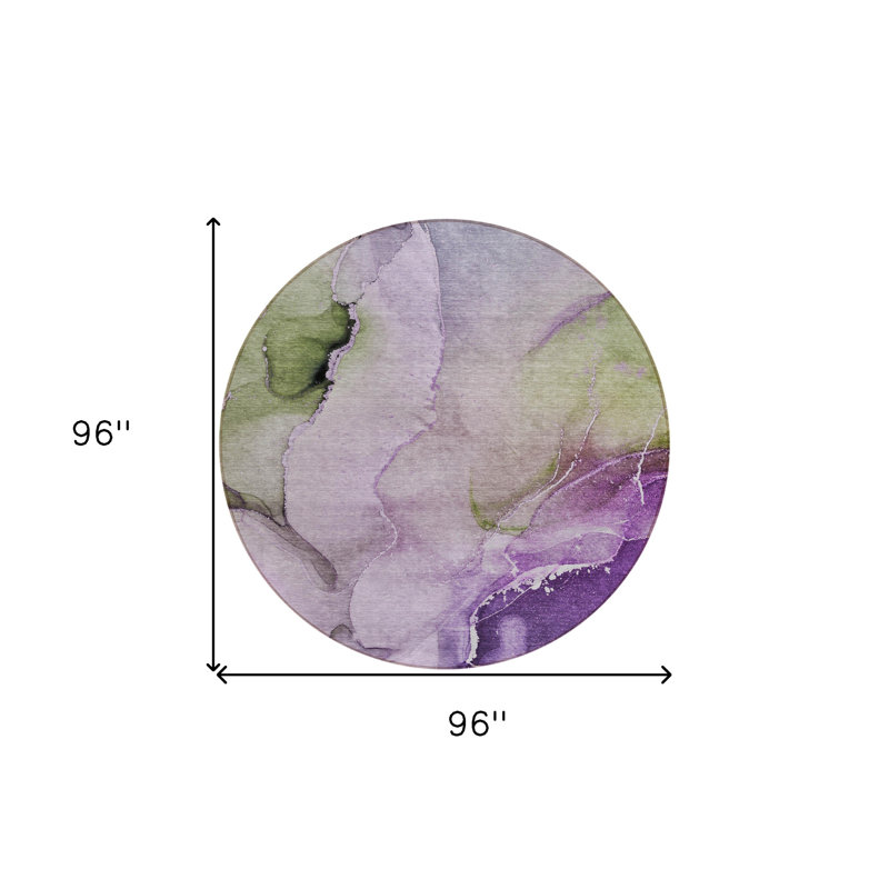 Tapis d'intérieur rond 8 po