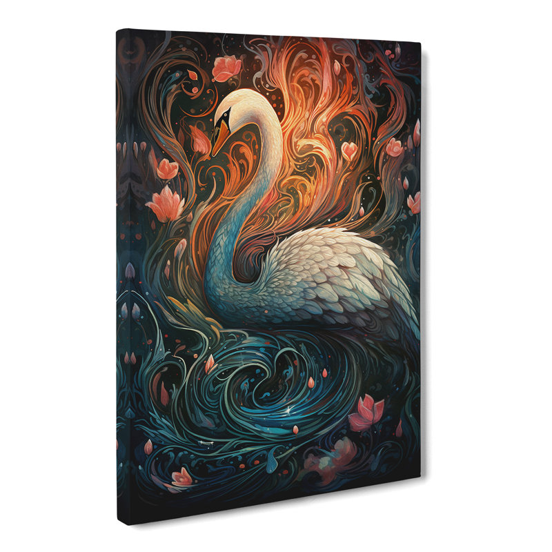 Swan Nouveau No.2 - No Frame Print