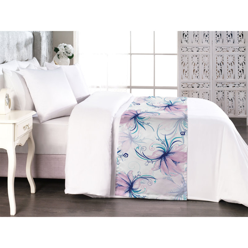 Foulard de lit Ambesonne Peony, Très grand lit