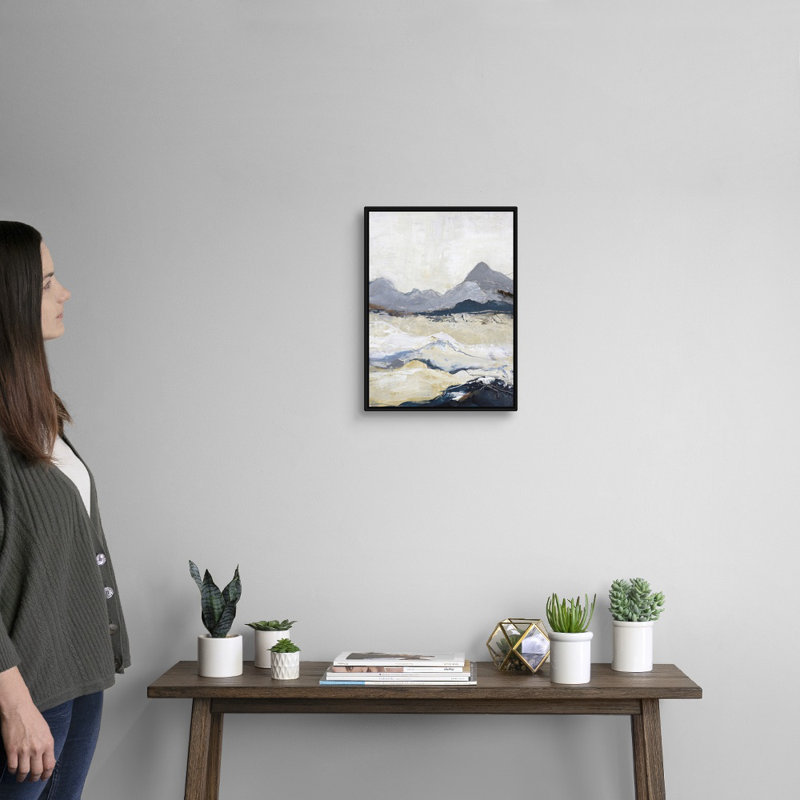 «Out Line 2», reproduction d'art, Toile avec cadre noir, H 18 po x l 14 po x P 1,75 po