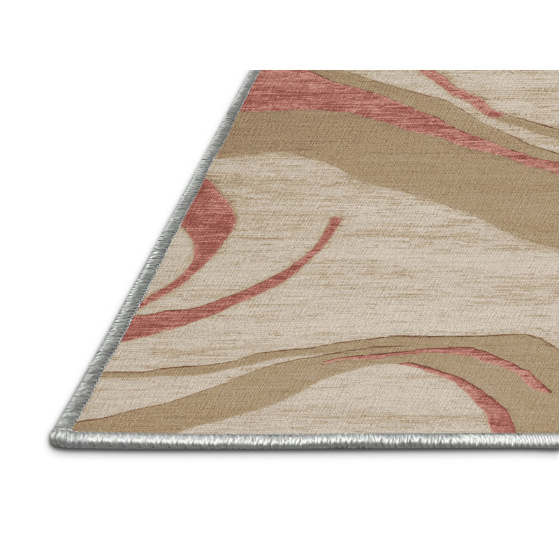 Tapis beige lavable à la machine