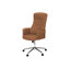 Chaise de bureau, pivotante, hauteur réglable, accoudoirs, ergonomique, travail, aspect cuir noir, métal chromé, contemporaine, moderne