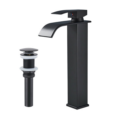 Single-handle Bathroom Faucet with Drain Assembly