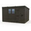 Total Sheds 11ft x 10ft Composite Pent Garden Shed - Single Door - With Windows - EPDM Rubber Roof - UK Manufactured