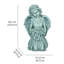Statue ange a genou tenant des fleurs