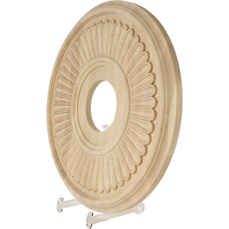 Médaillon sculpté Berkshire, Cerisier, Diamètre extérieur de 16 po x diamètre intérie