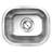 SleekSteel 15 in. x 13 in. 18 Gauge Stainless Steel Undermount Single Bowl Kitchen Sink