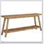 Console de style campagnard extra long de 70,9 po, table d'entrée en bois massif avec rangement ouvert à 2 niveaux, canapé rustique étroit pour le couloir et le salon (sans miroir inclus)-1992086175