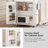 Laimondas 34.3" Kitchen Island with Storage and Power Outlet-1988167193