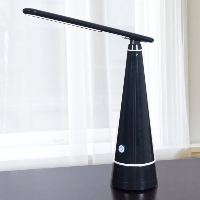 15" Desk Lamp, Contemporary Slim LED Desk Lamp - Black