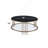Coffee Table Sintered Stone Top & Champagne Finish Round.