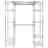 57.9'' Metal Clothing Rack