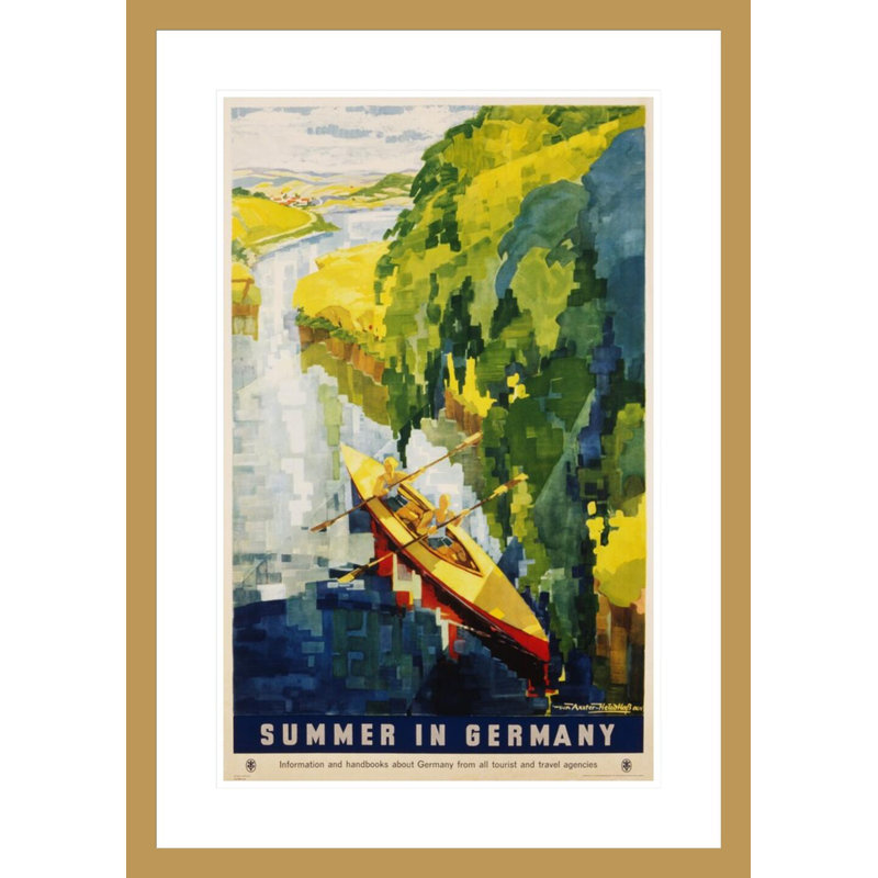 Été en Allemagne par Werner Von Axster, H 29,5 po x l 20,96 po