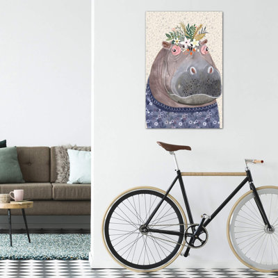 «Hippo» par Mia Charro - impression d'art graphique