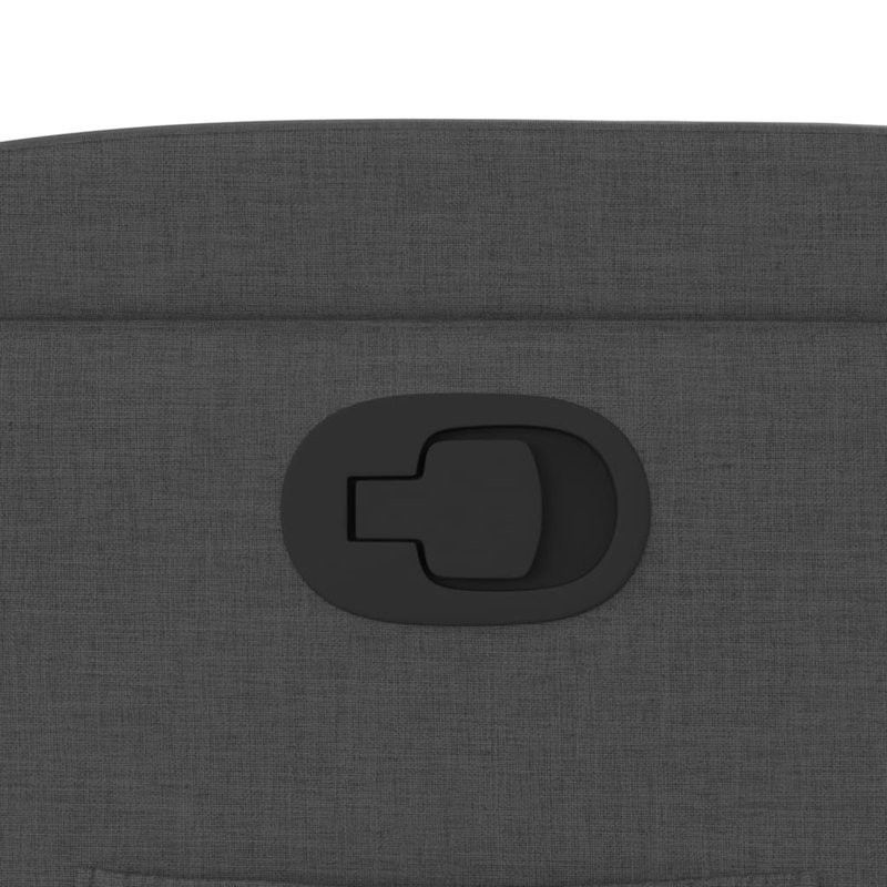  Fauteuil inclinable en tissu gris foncé (100% polyester), métal, contreplaqué