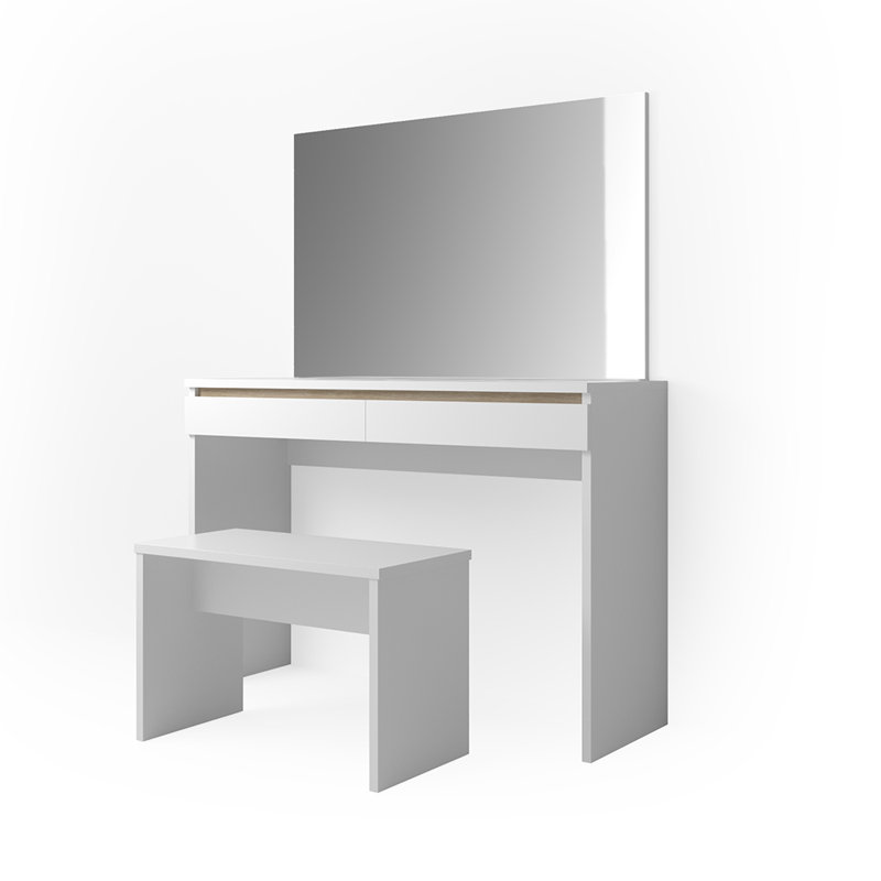 Skeggi Dressing Table with Mirror