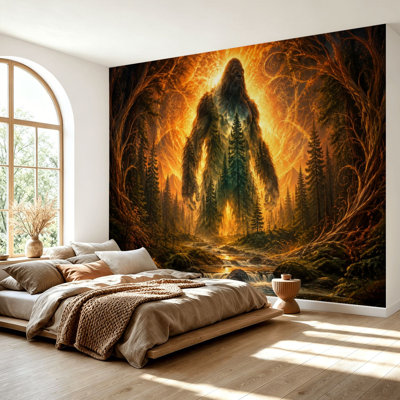 Papier peint adhésif autocollant Sasquatch Majestic Forest Giant