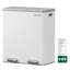 Steel Step On Multi-Compartment Rubbish & Recycling Bin-1595479697-1595479699