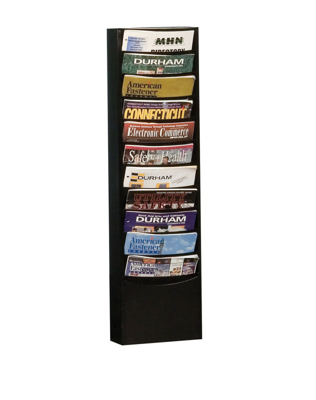Porte-magazines mural Tobler, Noir