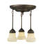 3 - Light Semi Flush Mount