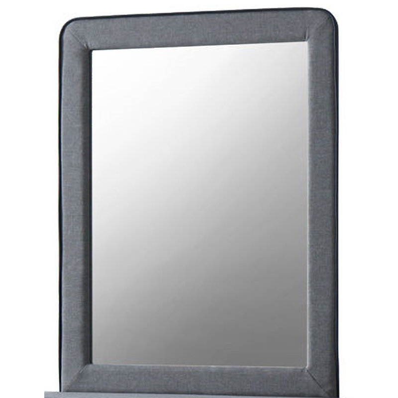 Lavada Wood Flat Wall Mirror
