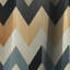 Ivoire Boho Accents Chevron III - Rideau à chevrons - Rideau à chevrons occultant - 1 panneaux-107555240