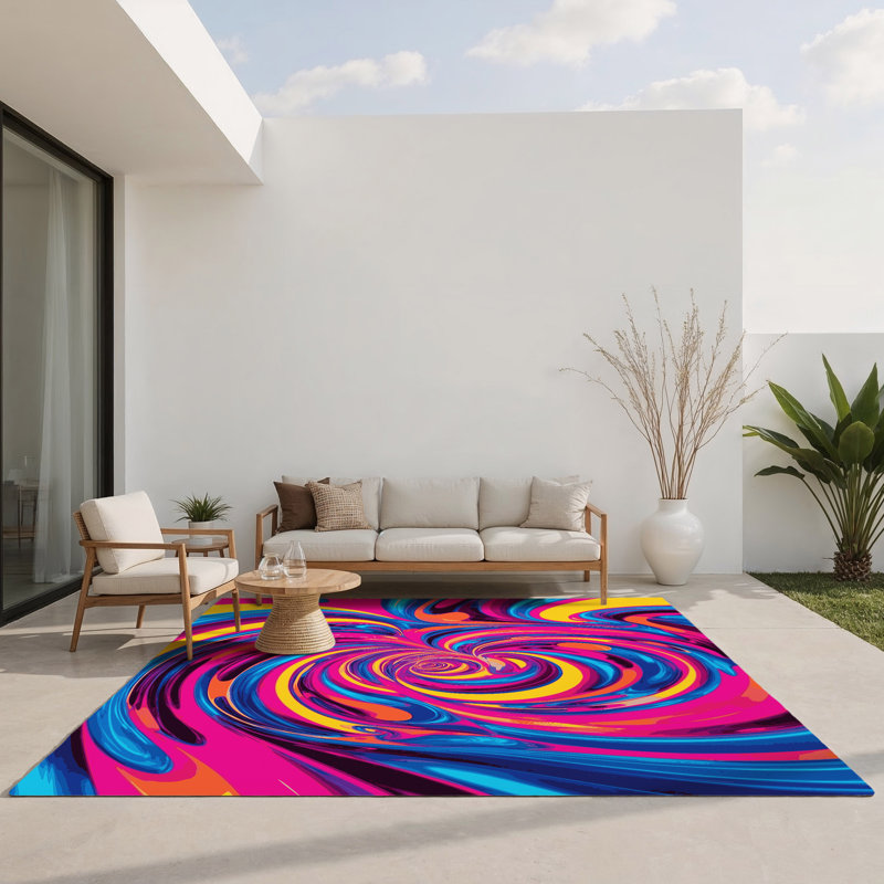 Tapis intérieur et extérieur Prism Aurora, Rectangle 4pi x 6 pi
