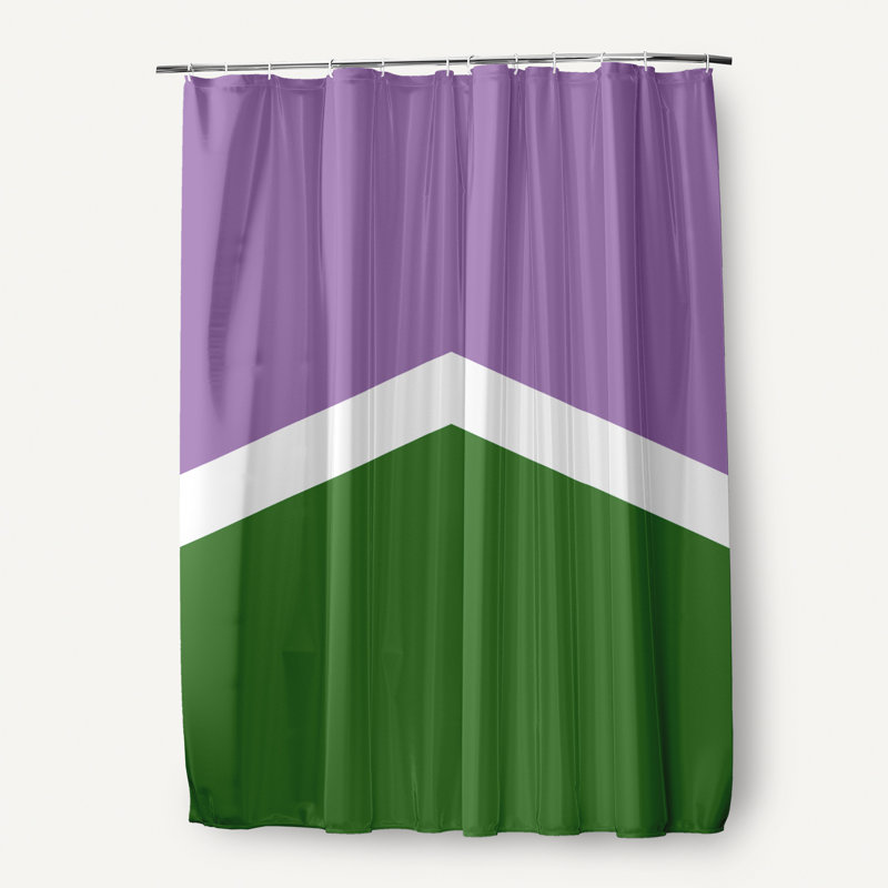 Rideau de douche Pansexual, Mauve / vert / blanc