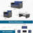 4-Piece Wicker Patio Conversation Set With Glass Table And Blue Cushions-477624453-477624570