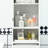 Bathroom Linen Cabinet Storage - Tall Slim With Open Shelf, Drawer, Recessed Doors & Adjustable Shelves, White Tower