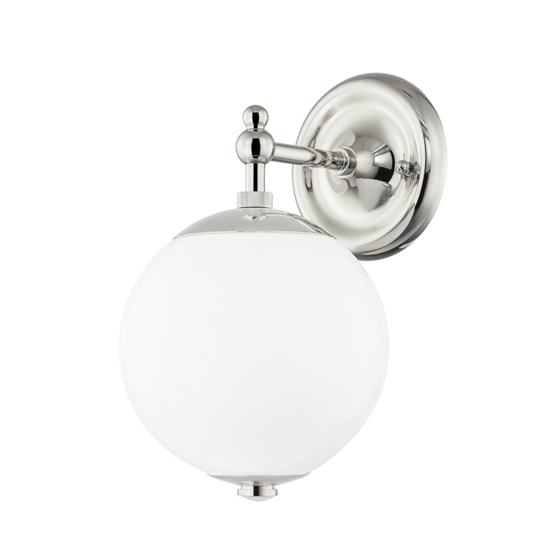 Sphere No.1 Wall Sconce by Mark D. Sikes, Polished Nickel