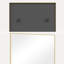 Élégant miroir rectangulaire encadré en aluminium pour salle de bain, chambre à coucher-1210179009-1210179013