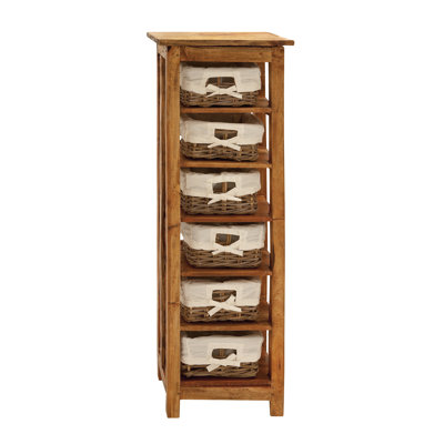 Solid Wood 41cm W 6 - Drawer Chest of Drawers