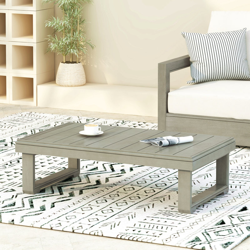 Table basse Westchester, Gris clair