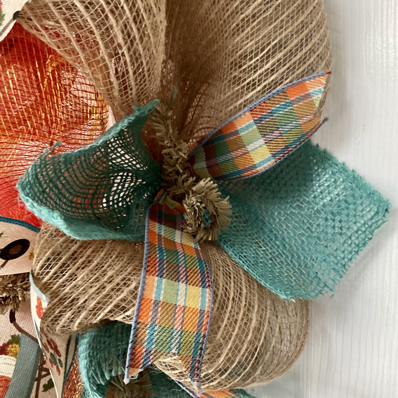 Couronne de feuilles d'automne personnalisée, Oui